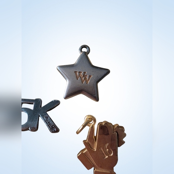 Weight Watchers Jewelry - Weight Watchers Silver and Gold Charms For A  Necklace